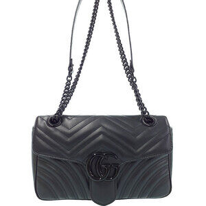 GUCCI GG Marmont Quilted Shoulder Bag Chain